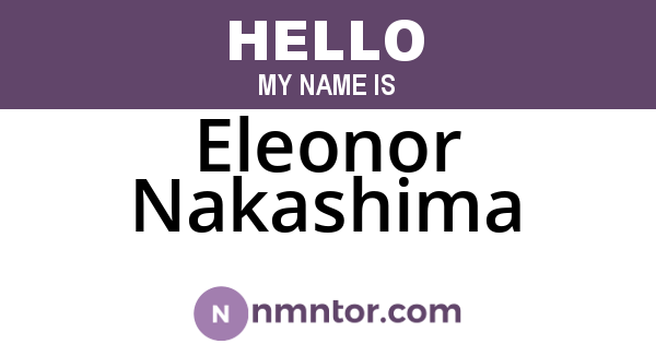 Eleonor Nakashima