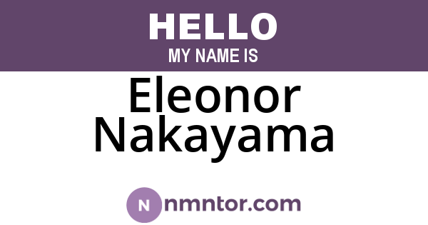 Eleonor Nakayama