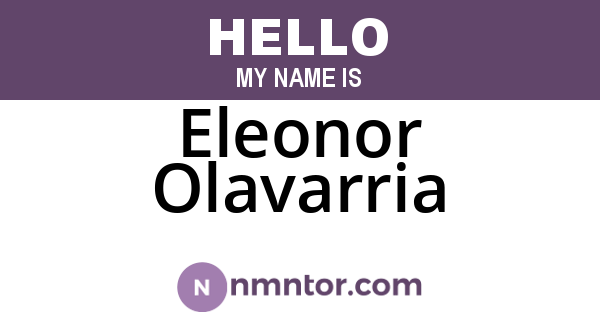 Eleonor Olavarria