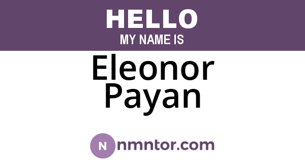 Eleonor Payan