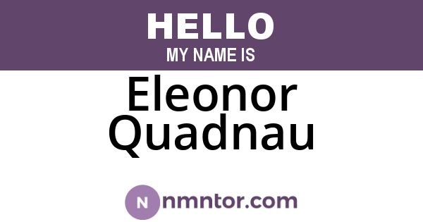Eleonor Quadnau