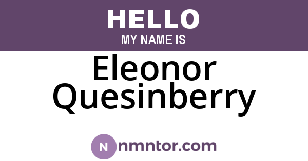 Eleonor Quesinberry