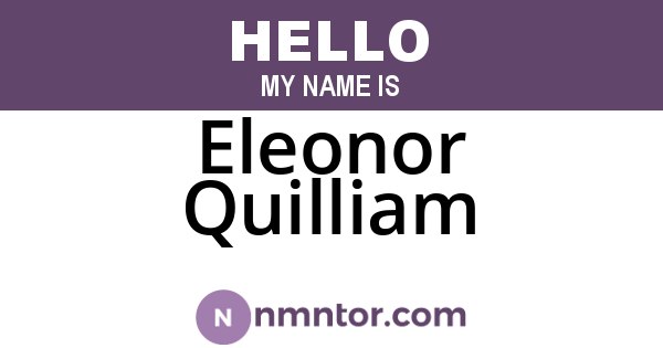 Eleonor Quilliam