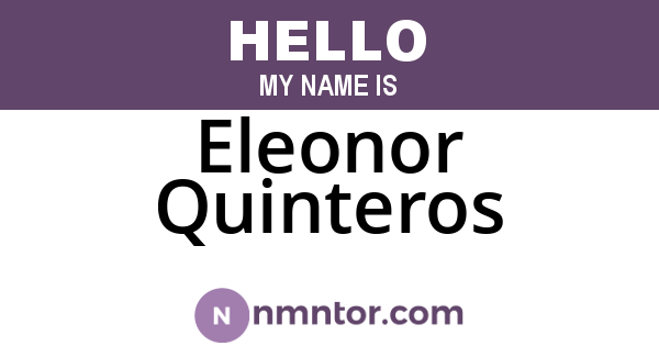 Eleonor Quinteros