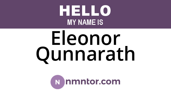 Eleonor Qunnarath