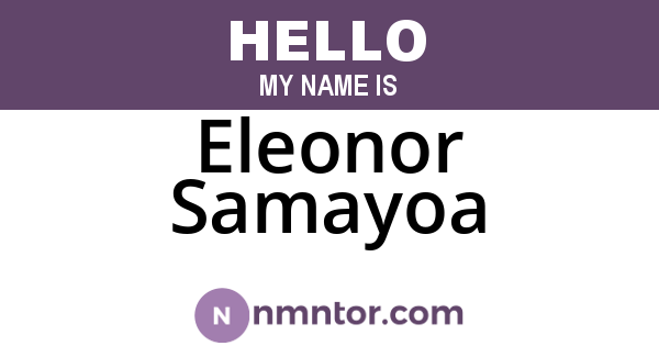 Eleonor Samayoa