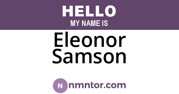 Eleonor Samson