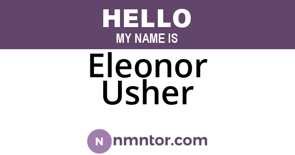 Eleonor Usher