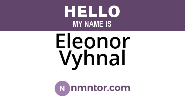 Eleonor Vyhnal