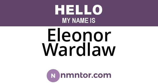 Eleonor Wardlaw