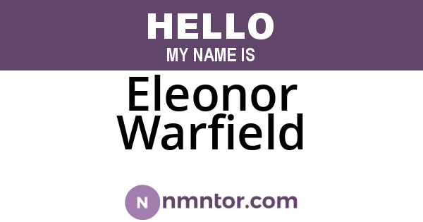 Eleonor Warfield