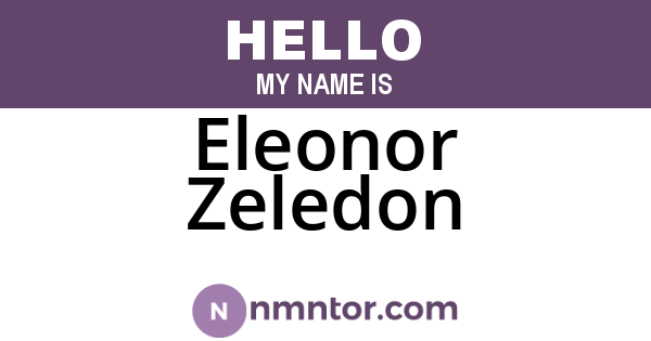 Eleonor Zeledon