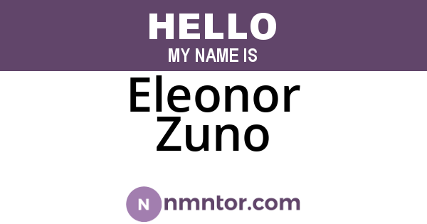 Eleonor Zuno