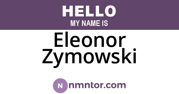 Eleonor Zymowski