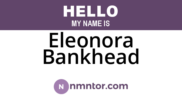 Eleonora Bankhead