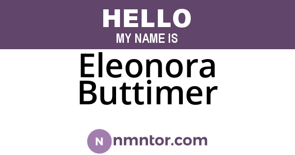 Eleonora Buttimer