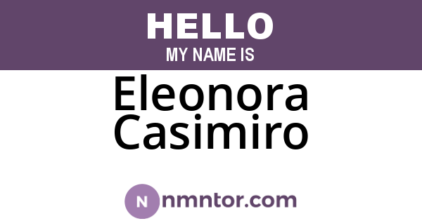 Eleonora Casimiro