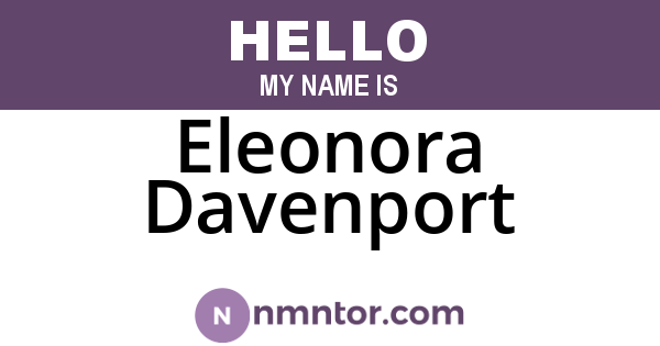 Eleonora Davenport
