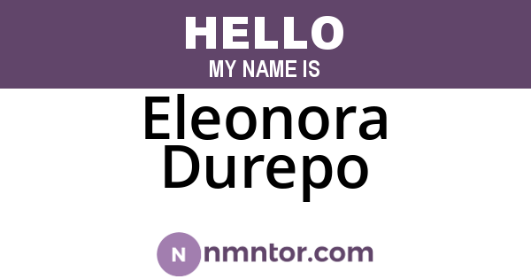 Eleonora Durepo