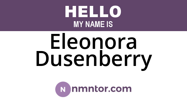Eleonora Dusenberry