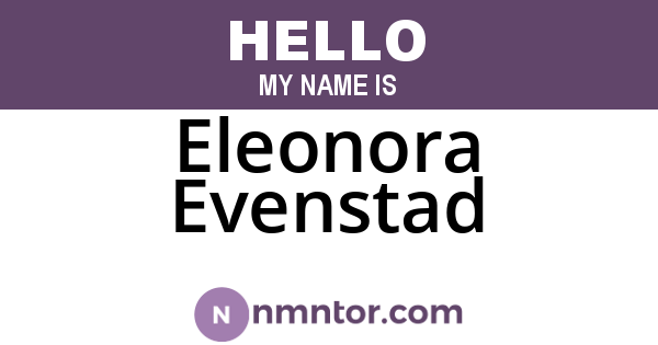 Eleonora Evenstad