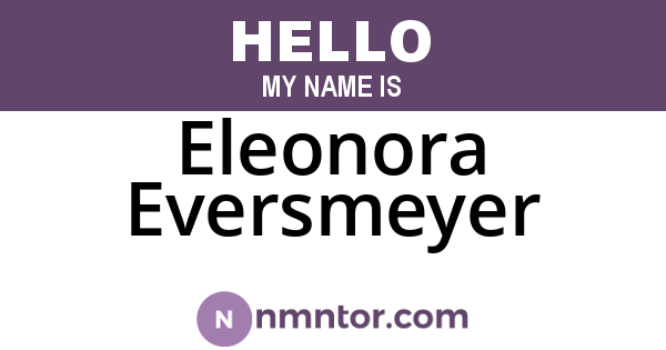 Eleonora Eversmeyer