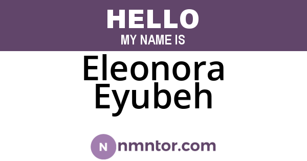 Eleonora Eyubeh