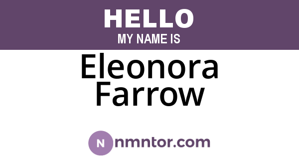 Eleonora Farrow