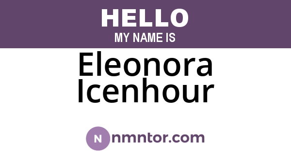 Eleonora Icenhour