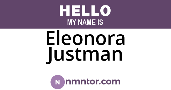 Eleonora Justman