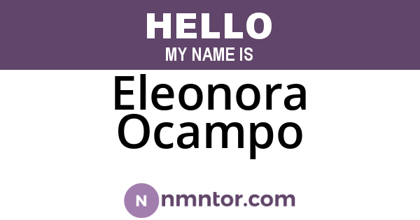 Eleonora Ocampo