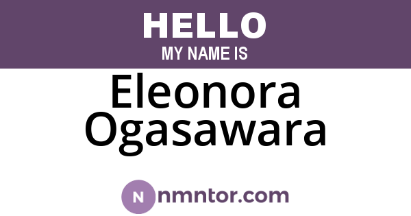Eleonora Ogasawara