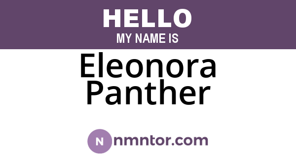 Eleonora Panther