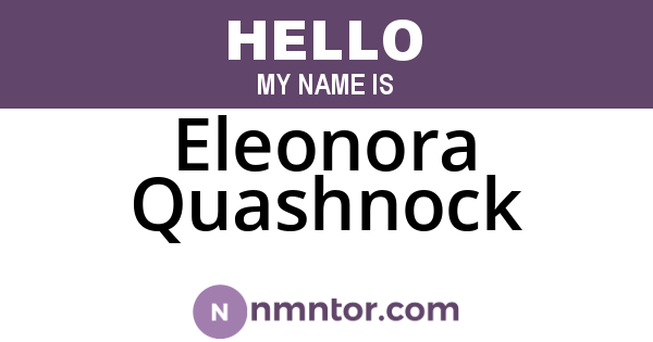 Eleonora Quashnock