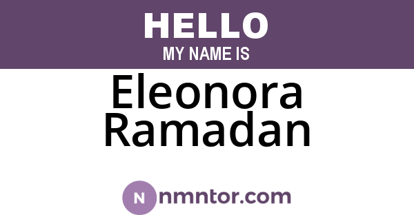 Eleonora Ramadan