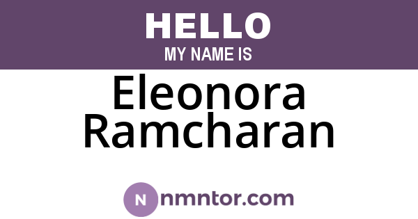 Eleonora Ramcharan