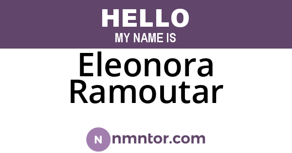 Eleonora Ramoutar