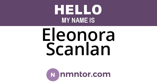 Eleonora Scanlan