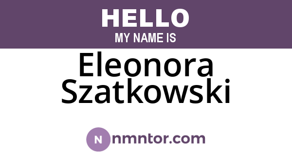Eleonora Szatkowski