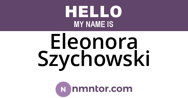 Eleonora Szychowski
