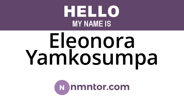 Eleonora Yamkosumpa