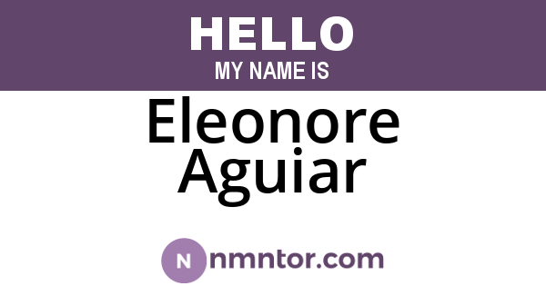 Eleonore Aguiar