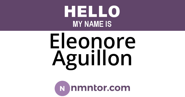 Eleonore Aguillon