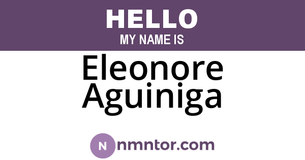 Eleonore Aguiniga