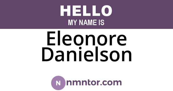 Eleonore Danielson