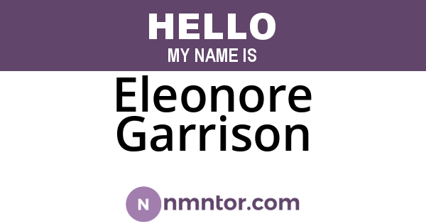 Eleonore Garrison
