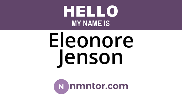 Eleonore Jenson