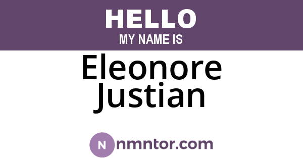 Eleonore Justian