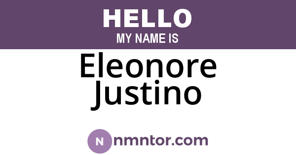 Eleonore Justino