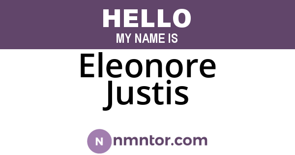 Eleonore Justis